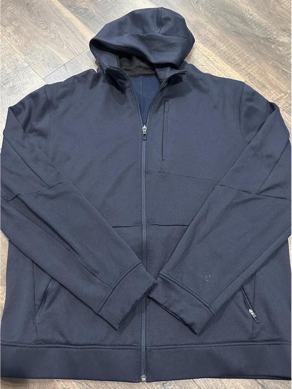 Lululemon Scuba Zip Hoodie in Navy Blue